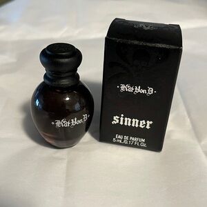 Kat Von D Sinner Perfume in Black and Brown/NEW unopened 5ml